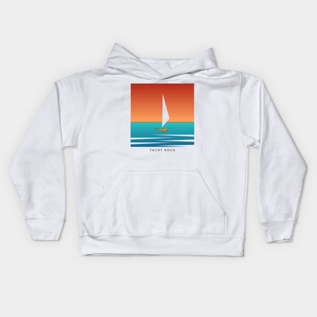 Yacht Rock Kids Hoodie by Teephemera